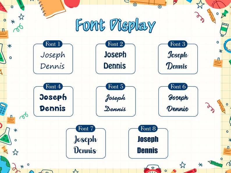 Personalized Zipper Pencil Case Back to School Gift for Kids with Storage