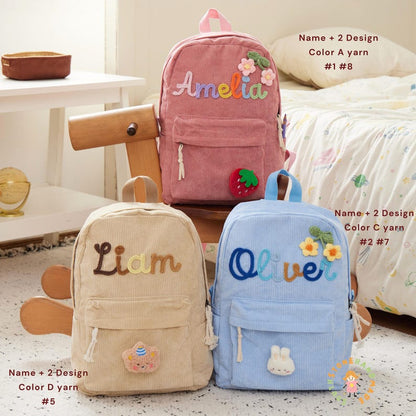 Custom Kids Backpack Preschool Bag Back to School Gift for Boys and Girls