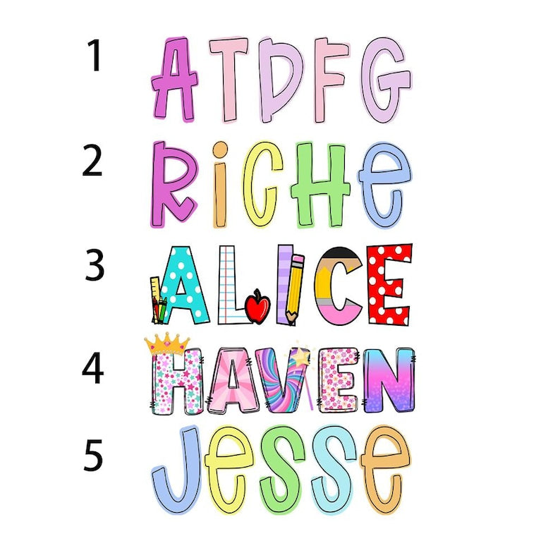 Large Capacity Pencil Case Back to School Gift for Kids with Name Storage