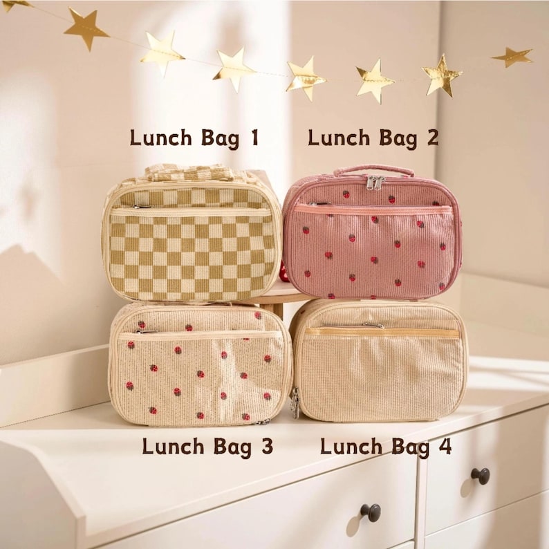 Personalized Kids Backpack Lunch Bag Toddler School Bag Back to School Gift