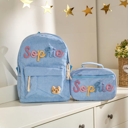 Personalized Kids Backpack Lunch Bag Toddler School Bag Back to School Gift