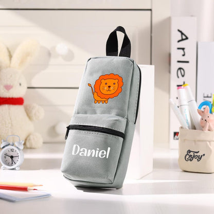 Cute Animal Pencil Case Back to School Gift for Kids Personalized Pouch