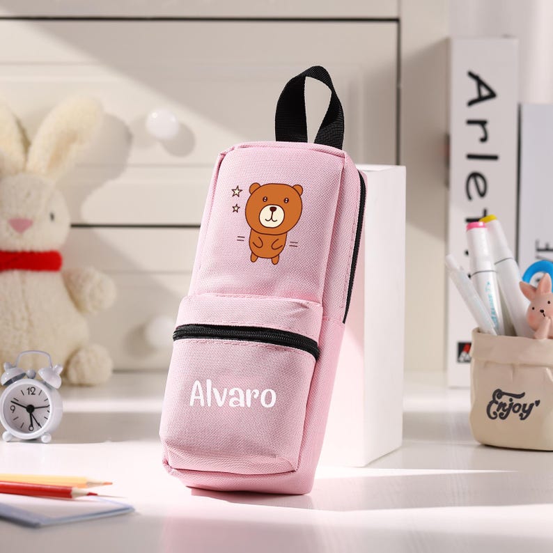 Cute Animal Pencil Case Back to School Gift for Kids Personalized Pouch