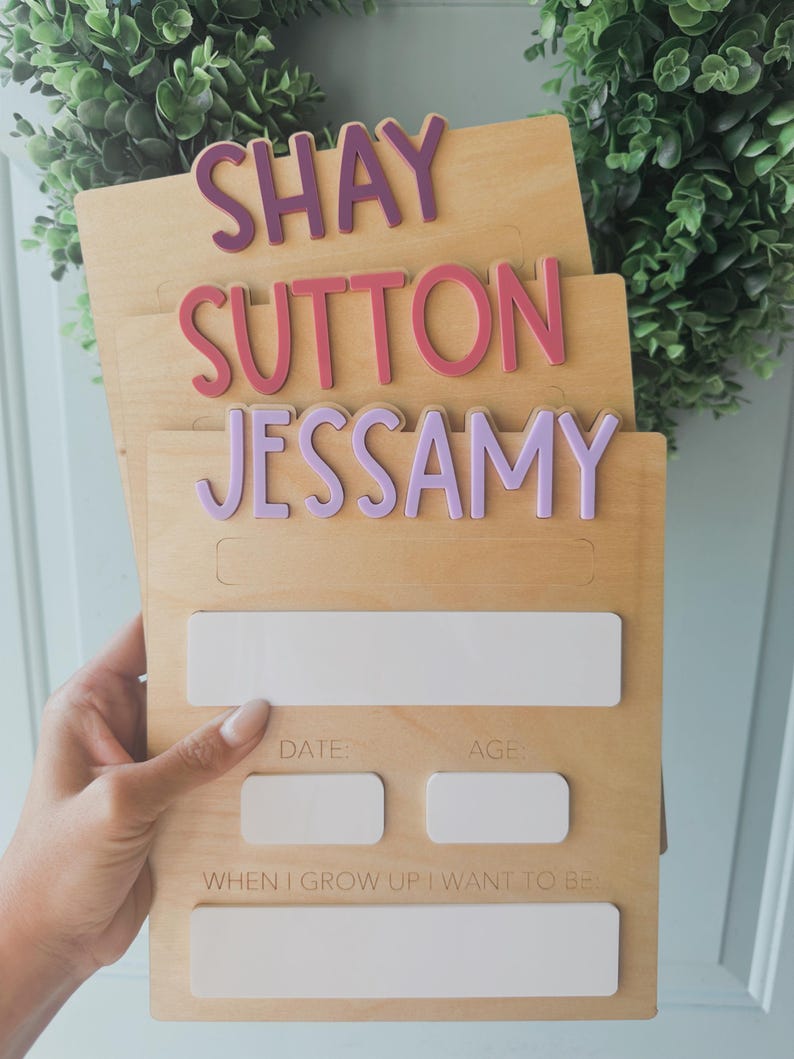 Back to School Photo Sign Custom First Day Last Day Memory Board