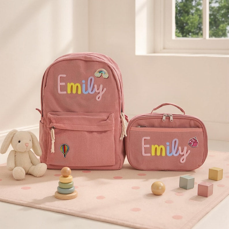 Personalized Lunch Bag Durable School Lunchbox First Day of School Gift for Kids