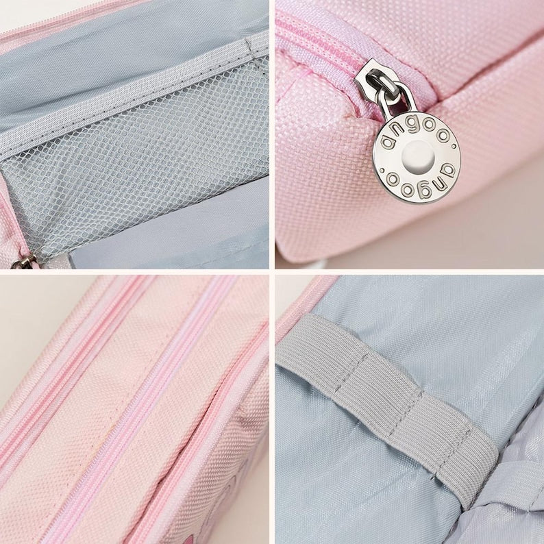 Large Capacity Pencil Case Back to School Gift for Kids with Name Storage