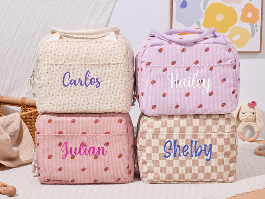 Custom Lunchbox Bag Personalized Kids Backpack Back to School Gift for Toddlers