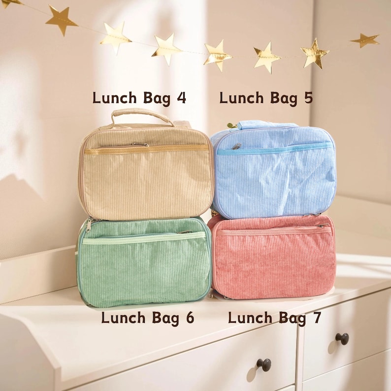 Personalized Kids Backpack Lunch Bag Toddler School Bag Back to School Gift