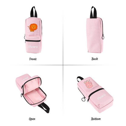 Cute Animal Pencil Case Back to School Gift for Kids Personalized Pouch