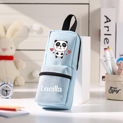 Cute Animal Pencil Case Back to School Gift for Kids Personalized Pouch