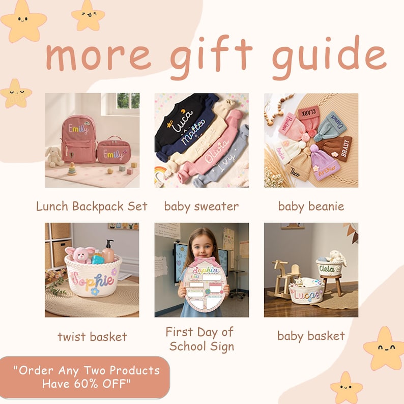 Personalized Lunch Bag Durable School Lunchbox First Day of School Gift for Kids