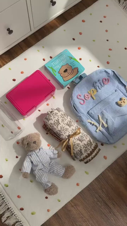 Personalized Kids Backpack Lunch Bag Toddler School Bag Back to School Gift