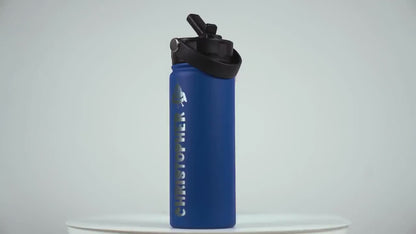 Custom Kids Water Bottle Back to School Gift with Engraved Name for Kids