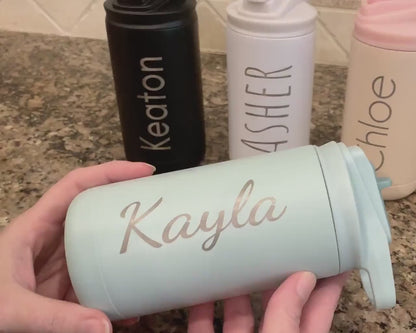 Personalized Kids Tumbler Stainless Steel Cup Back to School Gift for Children