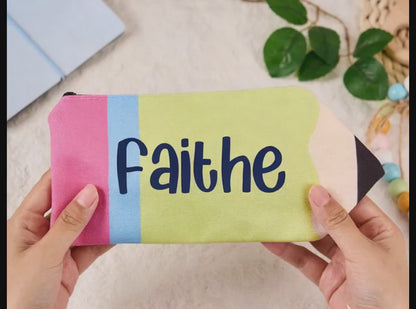 Custom Kids Pencil Case Back to School Gift with Name for Boys and Girls